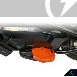 EXTENDED FOOTREST - ORANGE ANODIZED