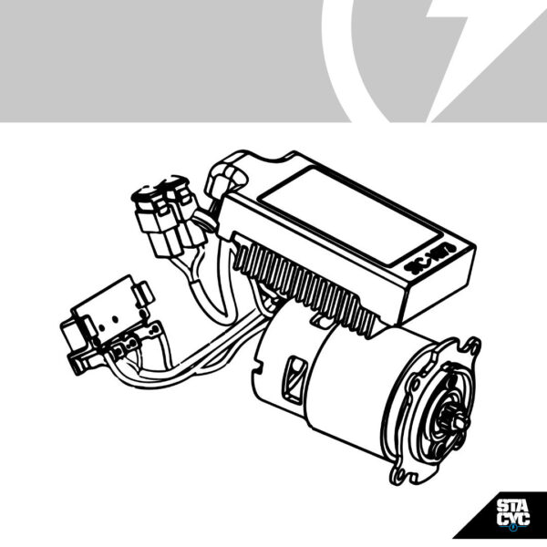 REPLACEMENT MOTOR AND ESC - 12EDRIVE